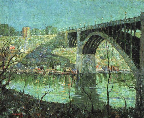 Ernest Lawson Spring Night at Harlem River china oil painting image